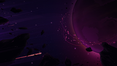 Mooon background illustration space spaceship