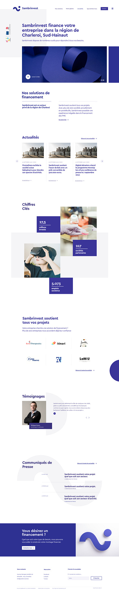 sambrinvest webdesign website