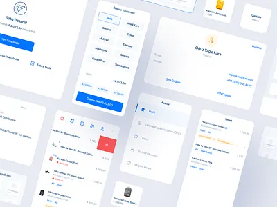POS App UI Cards cards component library ikas ipad pos pos app ui card ui cards ui component ui style