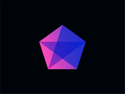 Map Pointer Logo abstract logo app logo brand identity directions gradients location logo logo logo design logotype map logo maps marker pentagon pin startup logo tech logo