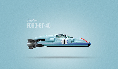 ford gt40 Custom automobile automotive automotive design car custom design digital art ford manipulation photoshop racecar
