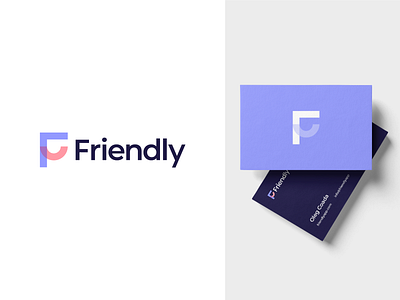 Friendly | Logo Design app logo design branding identity business card design f letter f logo flat design friendly logo happy logo happy smile symbol logo design monogram f platform app smile friendly logo smile logo user interfaces