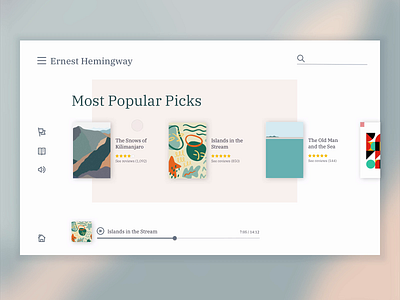 Book Author Website animation book design procreate ui ux web page