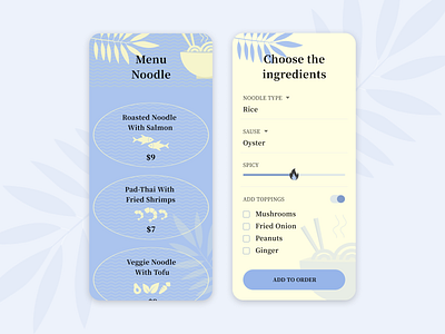 Settings Daily UI 007 app daily daily ui dailyui dailyuichallenge design food food app settings ui