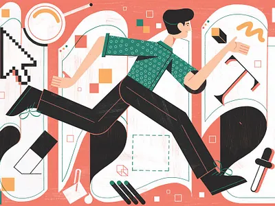 Imposter Syndrome artist character design digital editorial folioart illustration michael driver