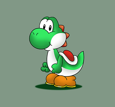 Sketch of Yoshi - hand drawn (wacom) 2d 2d art adobe adobe photoshop art draw drawing hand drawn illustration photoshop photoshop art sketch sketching wacom wacom tablet