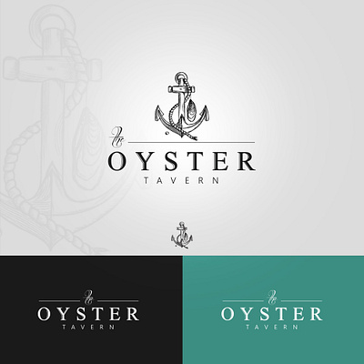 Oyster tavern anchor bar logo illustrtion logo logodesign ocean oyster oyster logo rope sailor tavern see logo tavern logo