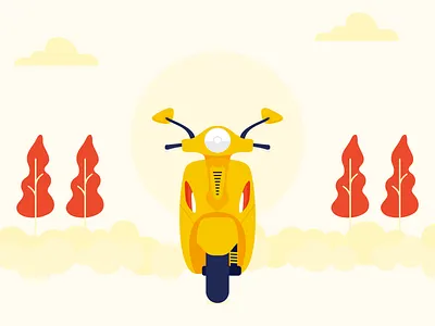Scooter/Bike design illustration illustrator minimal vector vector art vehicle vehicle design web