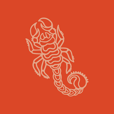 Scorpion alacran design drawing illustration logo scorpion tattoo texas vector