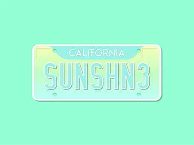 Weekly Warm-Up #6: California Cruisin' bright california cars design figma flat illustration license summer weeklywarmup