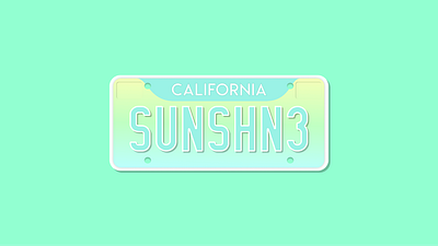 Weekly Warm-Up #6: California Cruisin' bright california cars design figma flat illustration license summer weeklywarmup