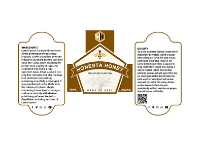 Honey Label Design branding graphic design label design labeldesign packaging design product label
