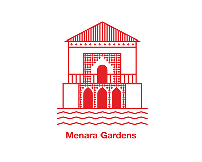 Menara Gardens design digital art dribbble icon illustrator logo vector