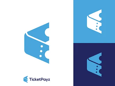 TicketPayz Logo app brand identity branding clean flat icongraphy logo logo design logo designer for hire logo mark symbol icon minimal minimalistic money bag negative space pay payment smart mark ticket ticketpayz wallet web