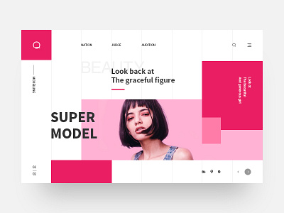 Model format design type typography ui web website