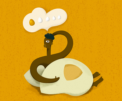 Idea is coming... abstract character concept flat generator idea illustration minimal person texture thinking vector web