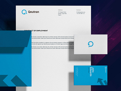 Qeutran Branding app branding design illustration logo type typography ui ux web