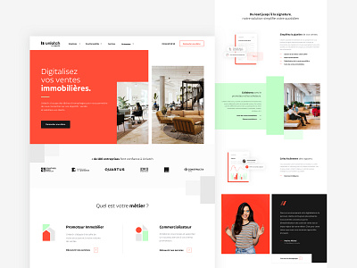 Unlatch-Dribbble agency design logo rebranding ui ux webdesign