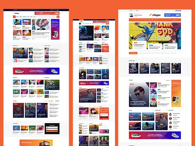 News & Blog PSD Template blog blogger business clean news ui ux