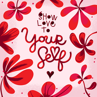 Show Love graphic design hand lettering illustration illustrator photoshop typogaphy vector