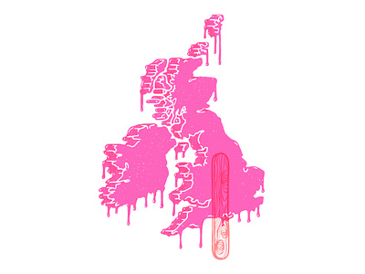 Hot UK design handdrawn illustration