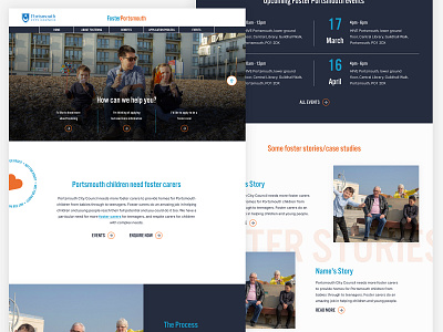 Foster Portsmouth WIP design imagery layout ui web web design website wip xd