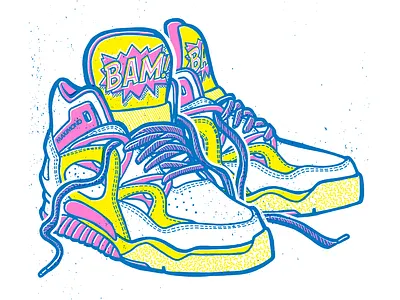 Maxi Mono - Bust A Move EP design handdrawn illustration