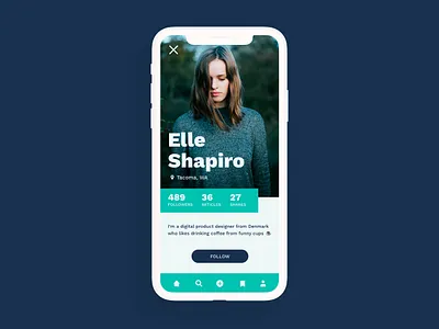 Profile Screen daily ui dailyui profile screen ui ui challenge