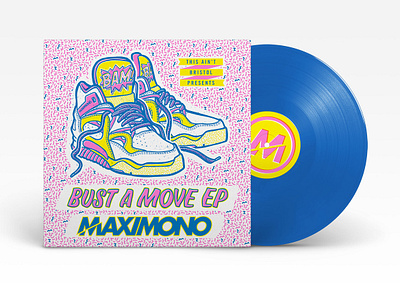 Maxi Mono - Bust A Move EP branding design handdrawn illustration typography