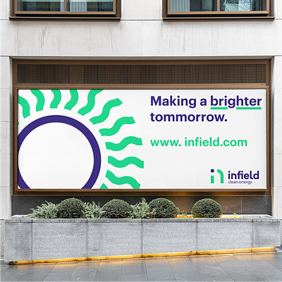 Dailybrand no. 14 - Infield Clean Energy. branding clean design flat icon identity logo minimal vector