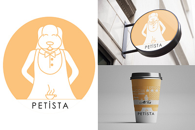 Petista Pet Cafe Branding brand branding branding design cafe cat coffee dog logo pet pet cafe