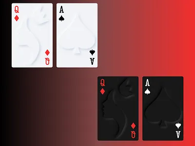 Soft UI/Skeuomorphic Playing Cards card game cards concept daily ui dark mode design interface light mode playing cards skeumorphic soft ui ui ux