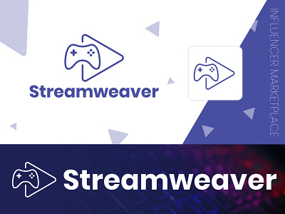 Streamweaver | Video Game Logo & Branding branding controller controllers des moines design influencer influencer logo influencer marketing influencers iowa logo logo design portfolio streamer streaming video game video games videogame