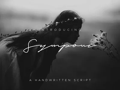 Symponi Font Signature branding design font bundle font design font signature illustration typography