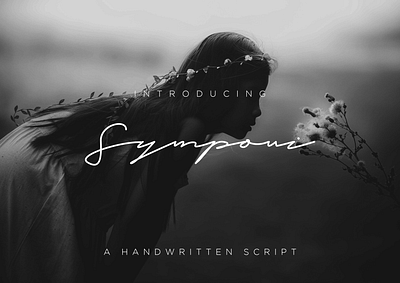 Symponi Font Signature branding design font bundle font design font signature illustration typography