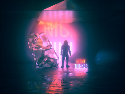 Astro & The Universe | Night Thinker 2020 astronaut c4d cinema4d film music octane scifi scifiart space surreal