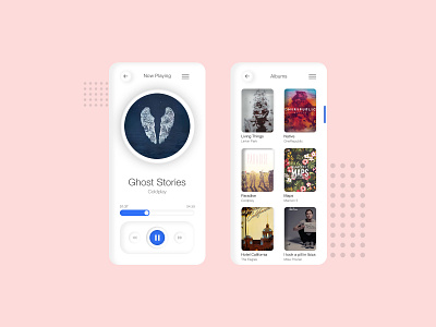 music neumorphism 2020 2020 trends design neumorphic neumorphism ui ui design uidesign uiux user interface user interface design userinterface