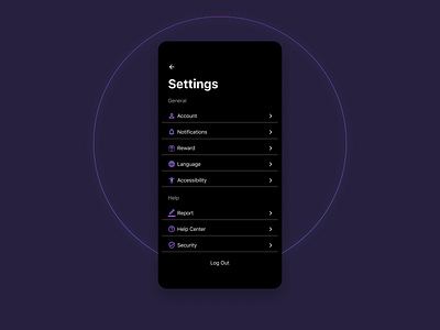 Settings app dailyui design setting settings settings page settings ui ui