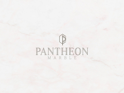 Pantheon Marble Branding, Logo Design anthic branding concept design graphic graphic design identity illustration marble texture minimal modern pantheon logo rebrand typography typography logo vector