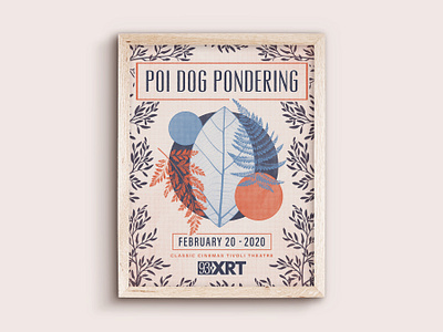 Poi Dog Pondering Poster design illustration poster screen print