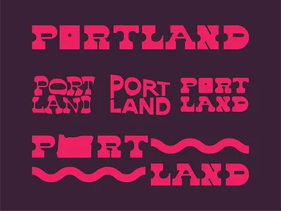 Portland Type alphabets bad kerning customtype letters portland stuff typography typography design weird wip words