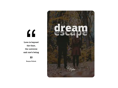 DreamEscape Book Cover book bookcover bookcoverdesign booking branding cover design illustration love quotes romance