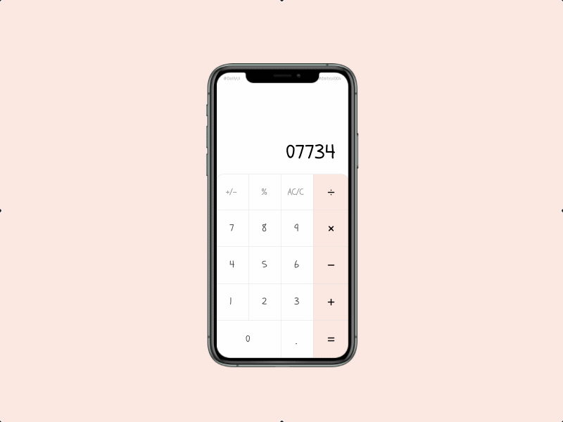 Calculator #DailyUI 004 dailyui dailyui004 design figma gif gifox graphics hello ui ux