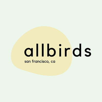 Allbirds Mock Rebrand Secondary Logo brand identity branding branding design design lettering logo logo design typography