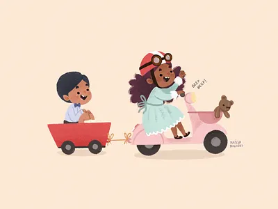 Beep beep! drawing illustration kids