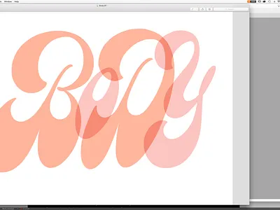 Body WIP body curvy lettering
