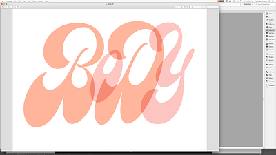 Body WIP body curvy lettering