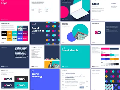 EOmni brand guideline brand design brand designer brand identity branding branding agency colour palette design system icons logo logo design marketing collateral pattern photography styleguide typography webdesign