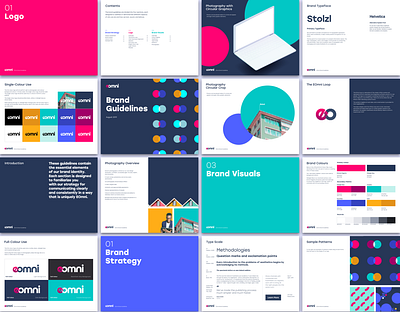 EOmni brand guideline brand design brand designer brand identity branding branding agency colour palette design system icons logo logo design marketing collateral pattern photography styleguide typography webdesign