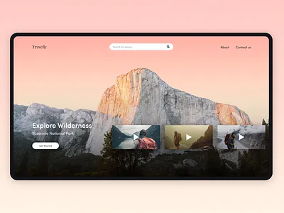 Daily UI 3 - Landing Page adobe xd design travel ui ui challenge ux web webdesign webpage
